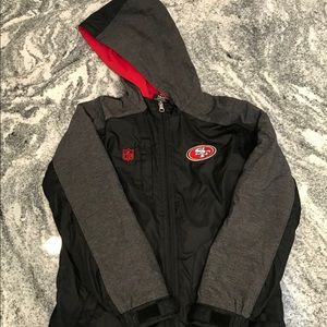NFL Team Apparel Youth 49ers Jacket Size Small 8